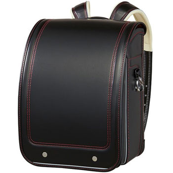 はなまるランドセル24 ランドセル ブラック/レッドステッチ