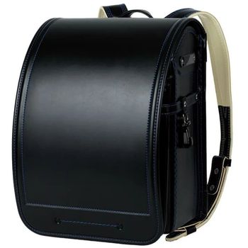 ベルバイオスムース カラーステッチ クロ×ブルー