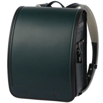 防水クラリーノ カラーコンビ フォレストグリーン×チョコ