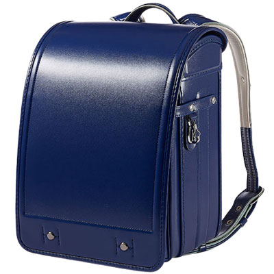 黒川鞄　クラリーノ®Ｆ・キューブ型　ロイヤルブルー