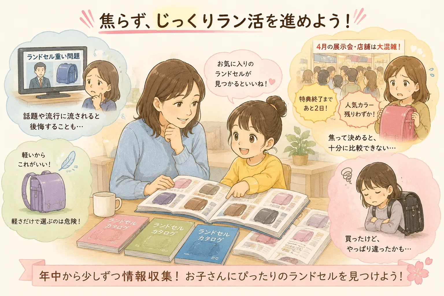 焦らず、じっくりラン活を進めよう!